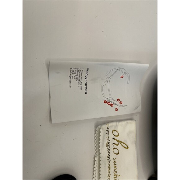 Oho Sunshine Sunglasses ROHS MIC in Case Designer Fashion White - Picture 7 of 7